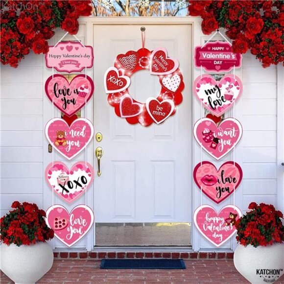 5 Feet, No DIY | Happy Valentine's Day Outdoor Banner | Valentine's Day - Picture 8 of 10